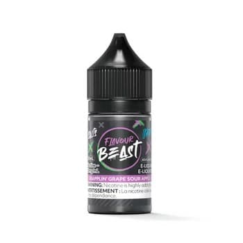 Flavour Beast - Grapplin' Grape Sour Apple Iced 30ml Salt