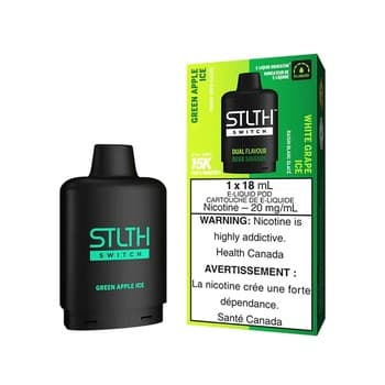STLTH Switch 15k Pod Pack - Green Apple Ice and White Grape Ice