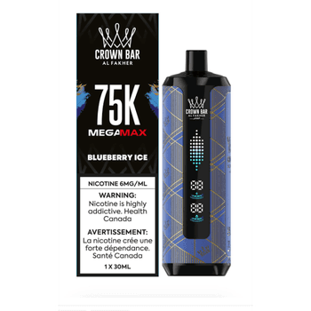 Al Fakher Crown Bar Mega Max 75K - Blueberry Ice
