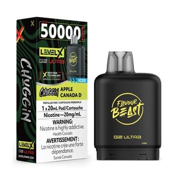 Level X Flavour Beast Chuggin' G2 Ultra 50K Pod - Apple Canada D Iced