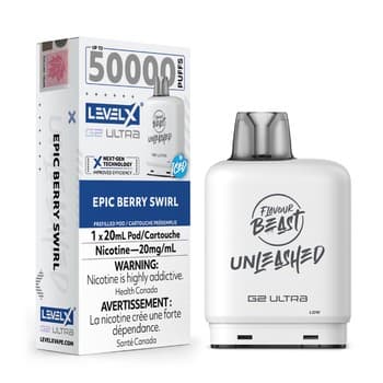 Level X Flavour Beast Unleashed G2 Ultra 50K Pod - Epic Berry Swirl Iced
