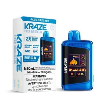 Kraze HD Mega - Blue Razz Ice