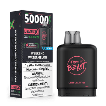 Level X Flavour Beast G2 Ultra 50K Pod - Weekend Watermelon Iced (10mg)