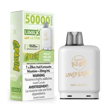 Level X Flavour Beast Cravin' G2 Ultra 50K Pod - Milky Melon Swirl