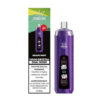 Al Fakher Crown Bar Crystal 10K - Grape Mint
