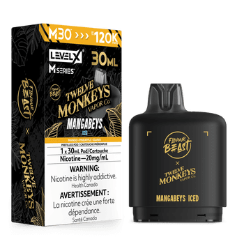 Level X Flavour Beast Twelve Monkeys M30 120K Pod - Mangabeys Iced