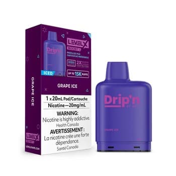 Level X Drip'n Boost Pod 20ml - Grape Ice