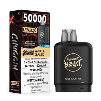 Level X Flavour Beast Chuggin' G2 Ultra 50K Pod - Vanilla Classic Iced
