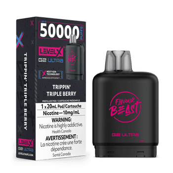 Level X Flavour Beast G2 Ultra 50K Pod - Trippin' Triple Berry (10mg)
