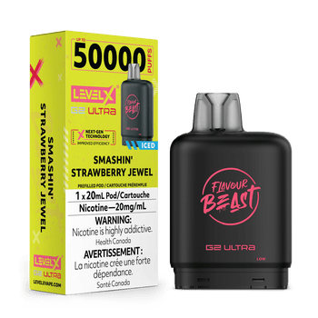 Level X Flavour Beast G2 Ultra 50K Pod - Smashin' Strawberry Jewel Iced