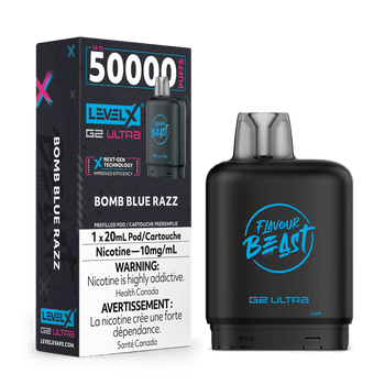 Level X Flavour Beast G2 Ultra 50K Pod - Bomb Blue Razz (10mg)