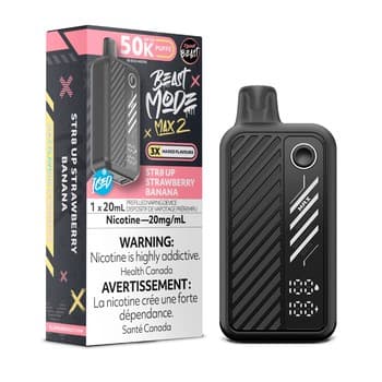 Flavour Beast Mode Max 2 50k - STR8 UP Strawberry Banana Iced