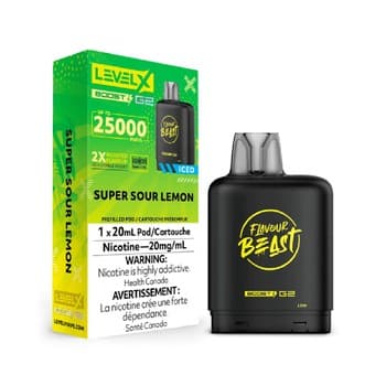 Level X Flavour Beast G2 Boost 25k Pod - Super Sour Lemon