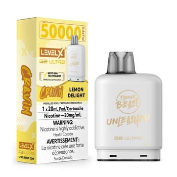 Level X Flavour Beast Cravin' G2 Ultra 50K Pod - Lemon Delight