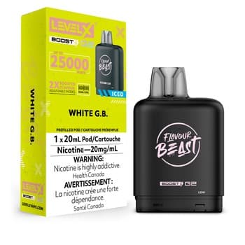 Level X Flavour Beast G2 Boost 25k Pod - White G.B Iced