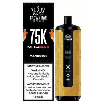 Al Fakher Crown Bar Mega Max 75K - Mango Ice