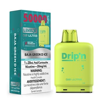 Level X Drip'n G2 Ultra 50K Pod - Baja Green D Ice