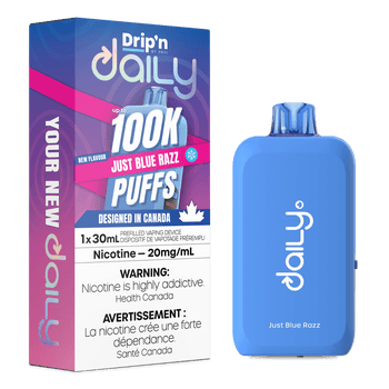 Drip'n by Envi Daily 100K - Just Blue Razz Ice