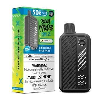Flavour Beast Mode Max 2 50K - Super Sour Blue Razz
