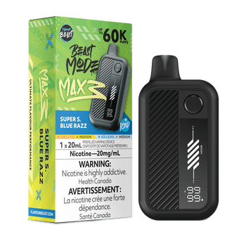 Flavour Beast Mode Max 3 60K - Super S. Blue Razz Iced
