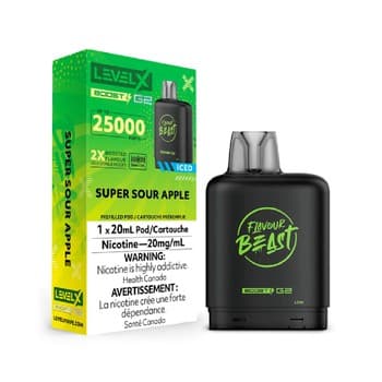 Level X Flavour Beast G2 Boost 25K Pod - Super Sour Apple Iced