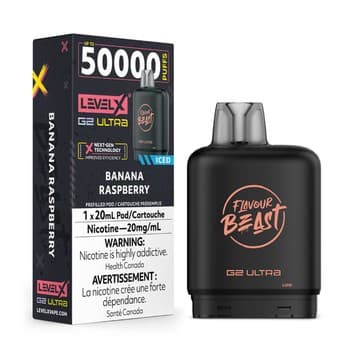 Level X Flavour Beast G2 Ultra 50K Pod - Banana Raspberry Iced