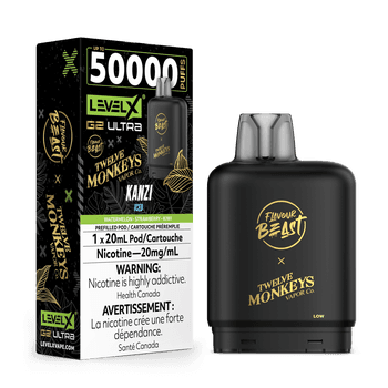 Level X Flavour Beast Twelve Monkeys G2 Ultra 50K Pod - Kanzi Iced