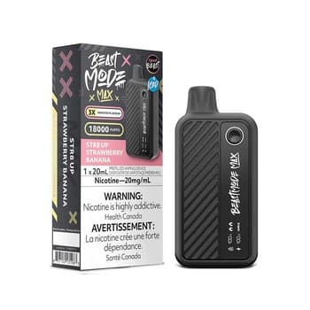 Flavour Beast Mode Max 18k - STR8 UP Strawberry Banana Iced
