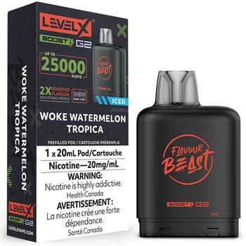 Level X Flavour Beast G2 Boost 25k Pod - Woke Watermelon Tropica Iced