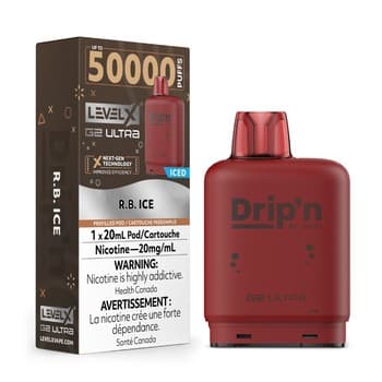 Level X Drip'n G2 Ultra 50K Pod - R.B. Ice
