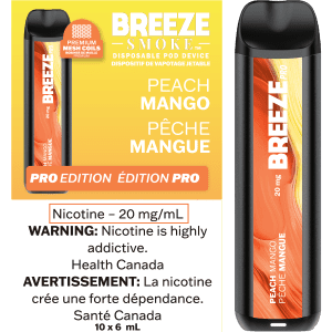 breeze smoke pro peach mango