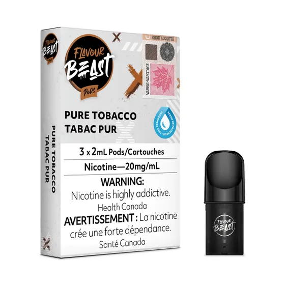 flavour beast pure tobacco (3 pack)