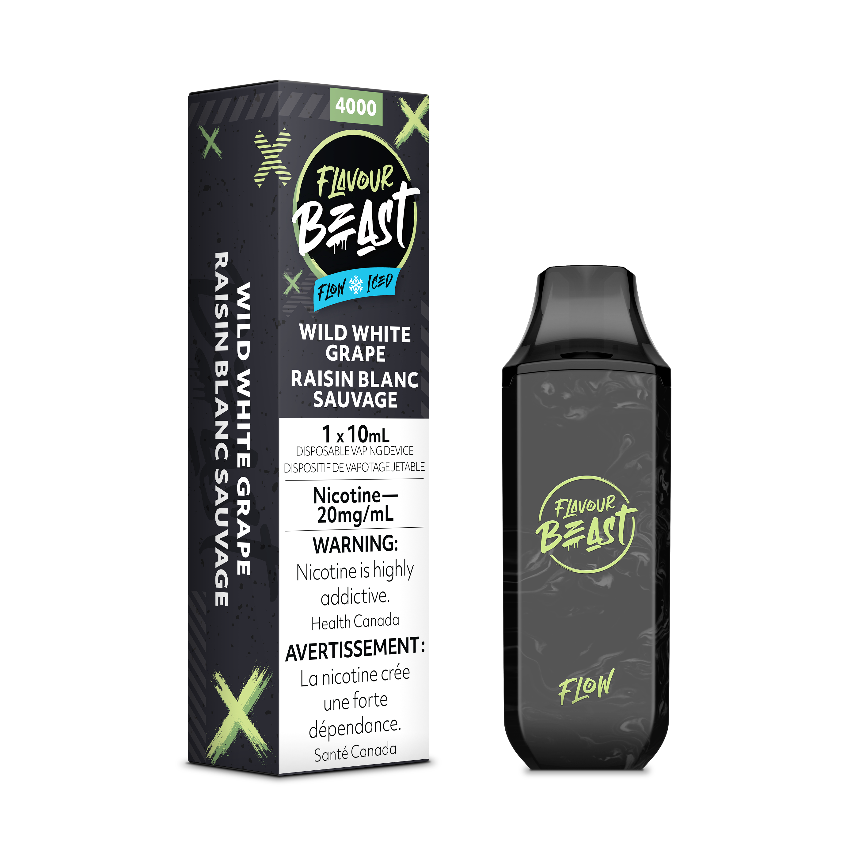 Flavour Beast Flow 5000 - Wild White Grape Iced