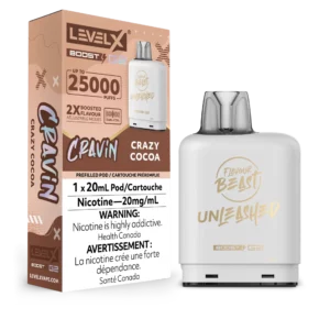 Level X Flavour Beast Cravin' G2 Boost 25K Pod - Crazy Cocoa