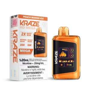 Kraze HD Mega – Peach Mango Ice