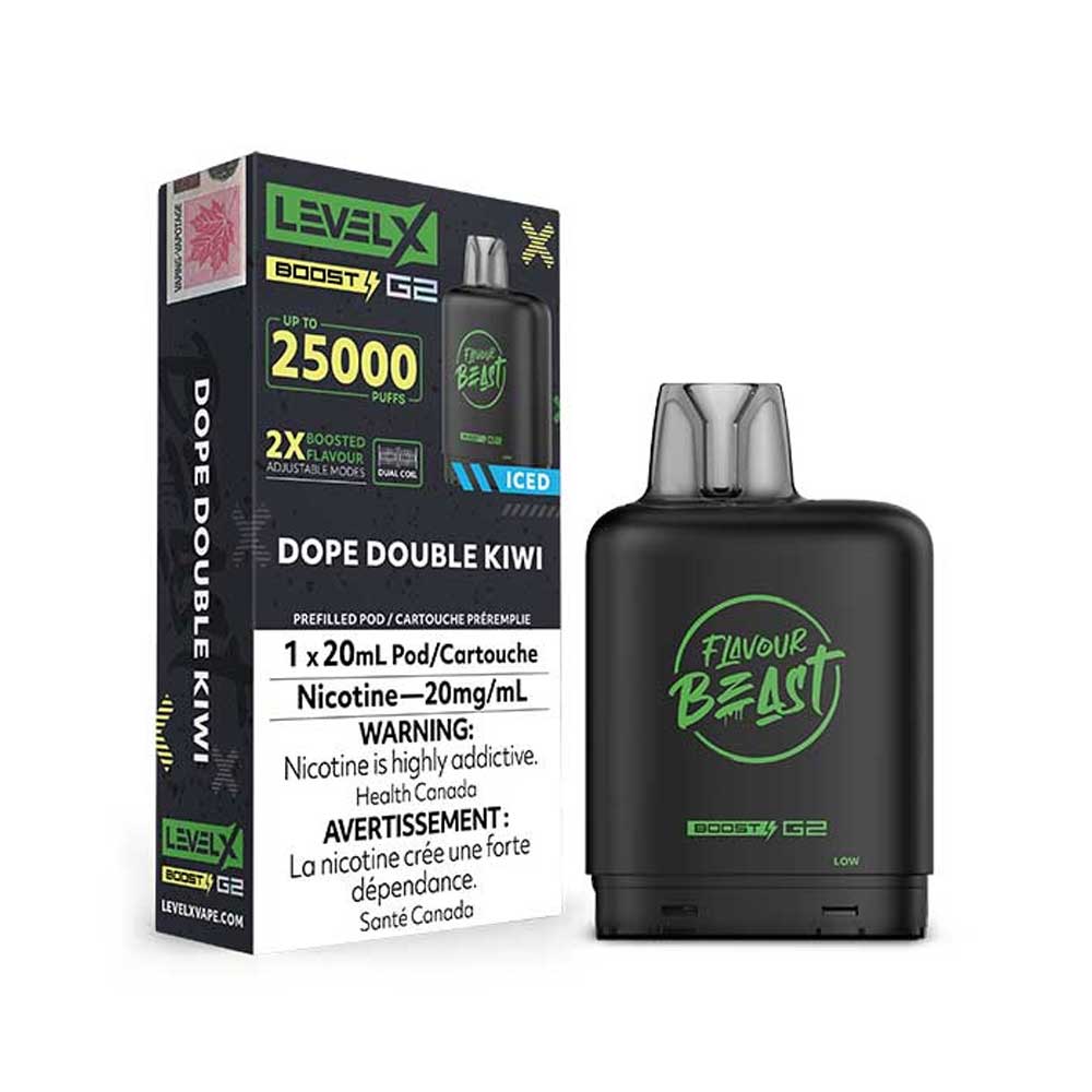 Level X Flavour Beast G2 Boost 25K Pod - Dope Double Kiwi Iced