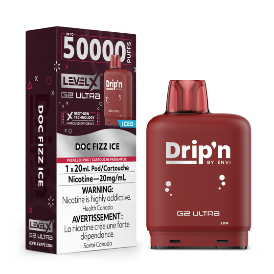 Level X Drip'n G2 Ultra 50k - Doc Fizz Ice