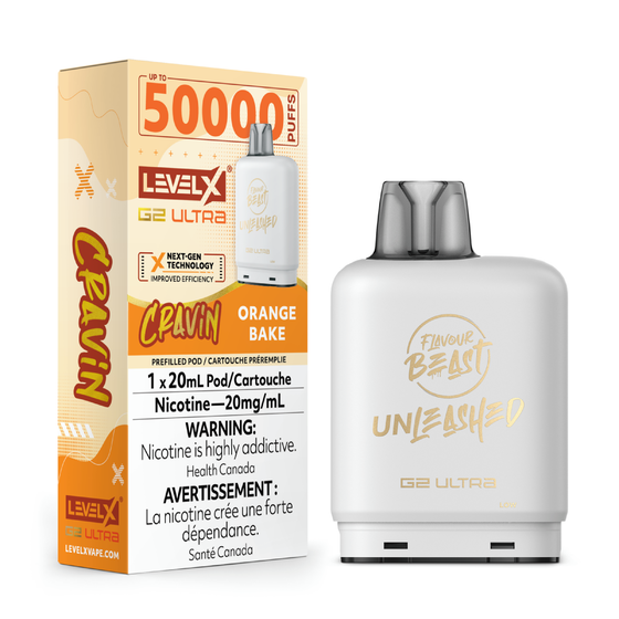 Level X Flavour Beast Cravin’ G2 Ultra 50K - Orange Bake