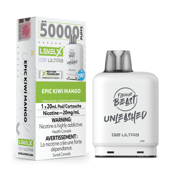 Level X Flavour Beast Unleashed G2 Ultra 50k -Epic Kiwi Mango