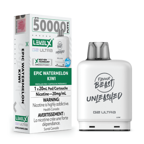 Level X Flavour Beast Unleashed G2 Ultra 50k -  Epic Watermelon Kiwi
