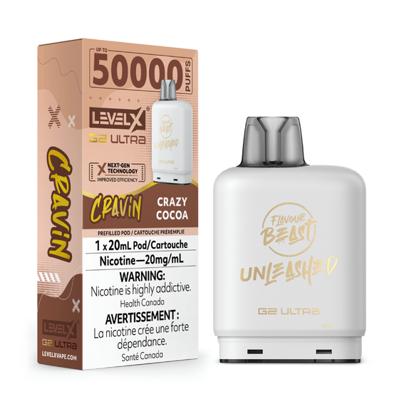Level X Flavour Beast Cravin’ G2 Ultra 50K - Crazy Cocoa