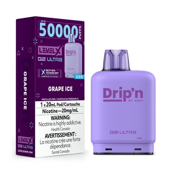 Level X Drip'n G2 Ultra 50k - Grape Ice