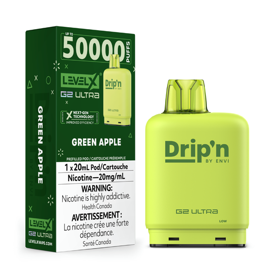 Level X Drip'n G2 Ultra 50k - Green Apple