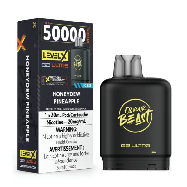Level X Flavour Beast G2 Ultra 50k - Honeydew Pineapple Iced