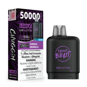Level X Flavour Beast Chuggin' G2 Ultra 50k - Purple Sparkle Iced