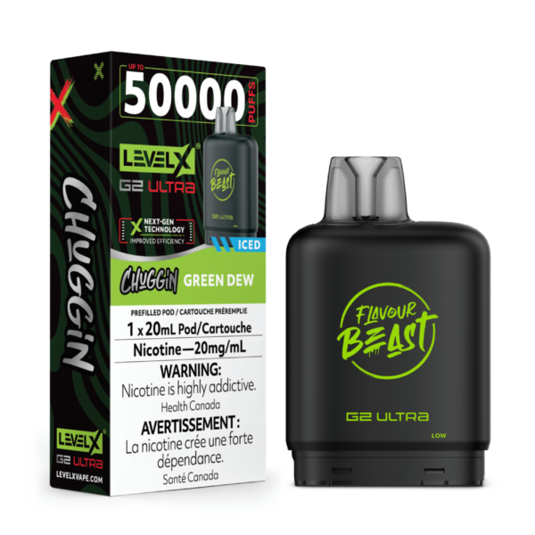 Level X Flavour Beast Chuggin' G2 Ultra 50k - Green Dew Iced