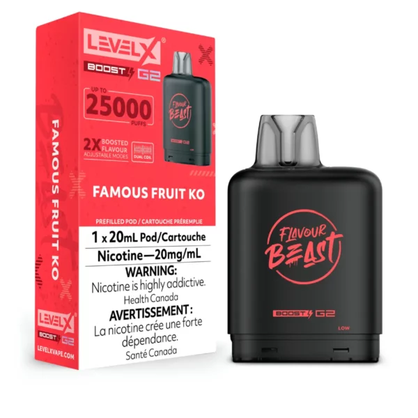 Level X Flavour Beast G2 Boost 25k Pod - Famous Fruit KO