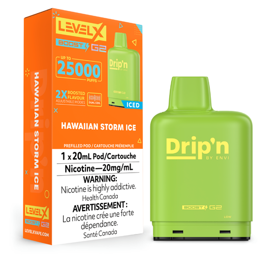 Level X Drip'n G2 Boost 25K Pod - Hawaiian Storm Iced