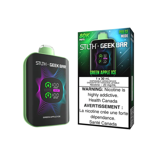 STLTH X GEEK BAR 80K - Green Apple Ice