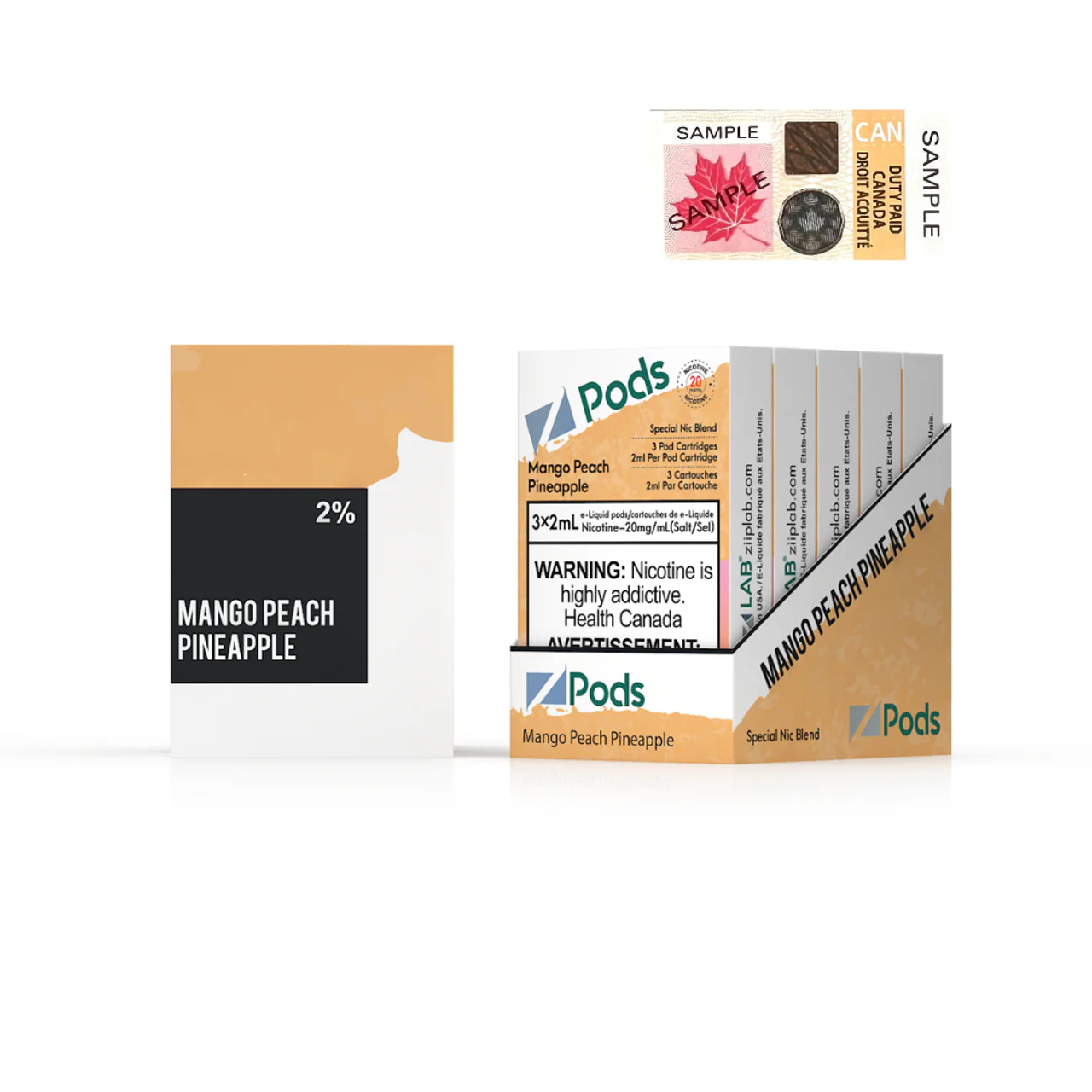 Z Pods - Mango Peach Pineapple
